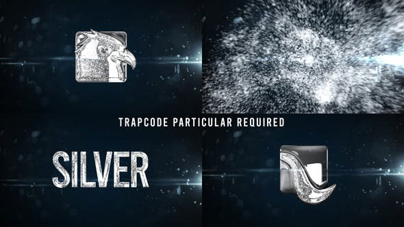 Videohive Glowing Particals Logo Reveal 34 Silver Particals 01 25793511