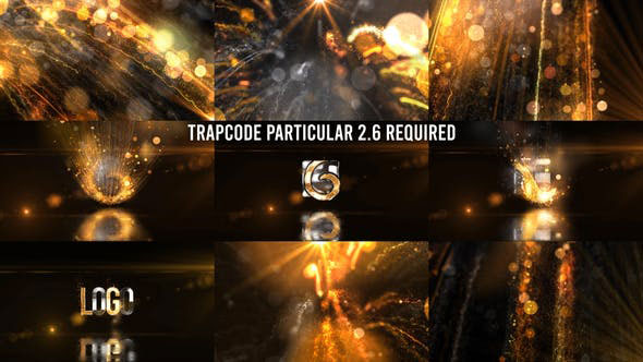 Videohive Glowing Particals Logo Reveal 36 Golden Particals 12 27018084