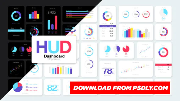 Videohive HUD Dashboard Infographics 27449314