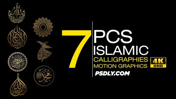 Videohive Islamic Calligraphies Motion Graphics Pack 23477403