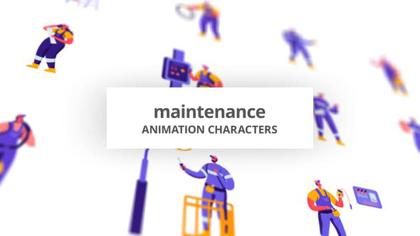 Videohive Maintenance Character Set 28672388
