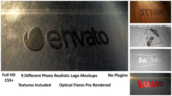 Videohive Photo Realistic Logo Mockup Pack 01 5415290