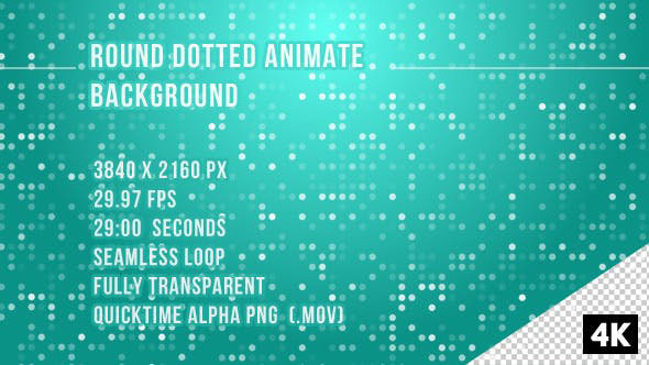 Videohive Round Dotted Animate overlay Background 19901530