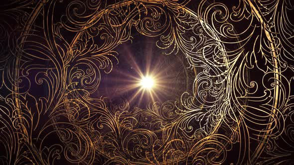 Videohive Russian Floral In Vintage Ornaments 02 HD 27240198