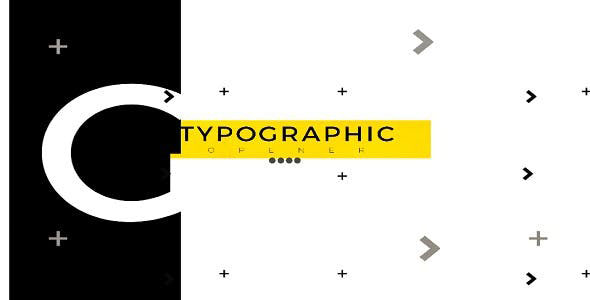 Videohive Typographic Opener 21252800