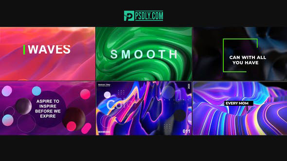 Videohive Waves Abstract Titles 28404843