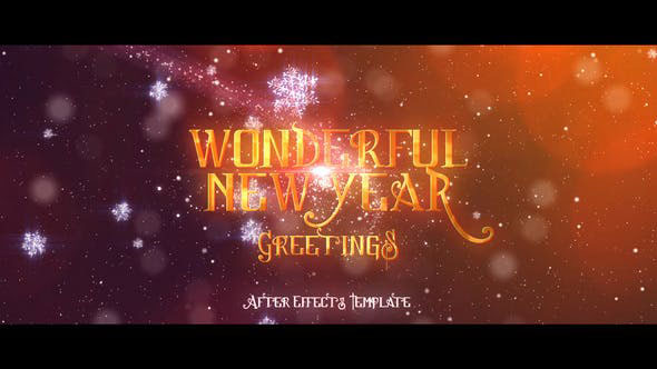 Videohive Wonderful New Year's Greetings 18708907