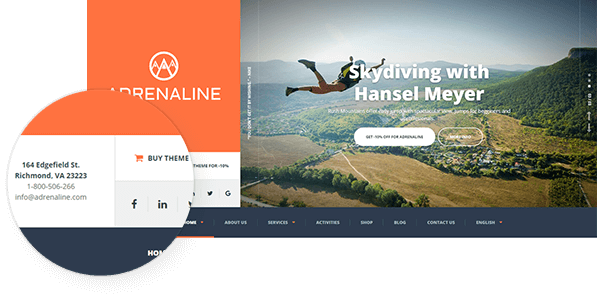 ProteusThemes Adrenaline v1.9.0 Sports, Travel and Outdoor WordPress Theme