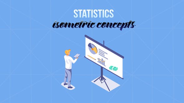 Videohive Statistics Isometric Concept 29057296