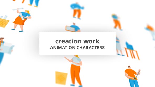 Videohive Creation work Character Set 29102486