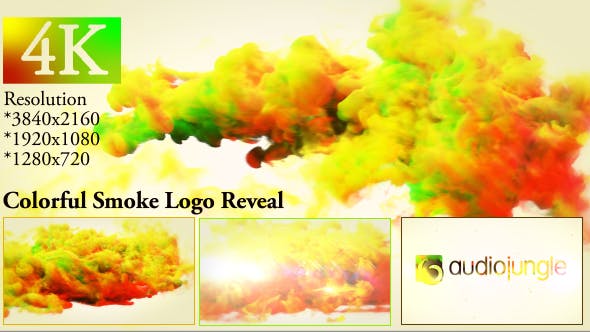 Videohive Colorful Smoke Logo Reveal 20000622