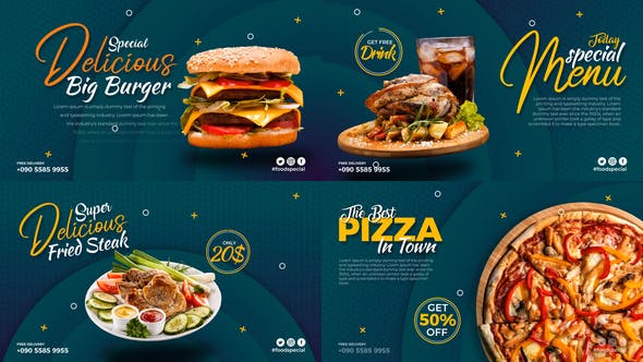 Videohive Short Food Promo Display 28971041