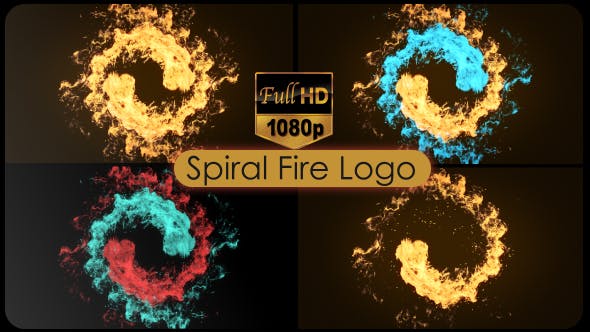 Videohive Spiral Fire Logo 21072499
