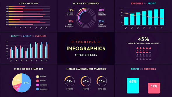 Videohive Colorful Infographics 28857591