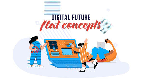 Videohive Digital Future - Flat Concept 28784775