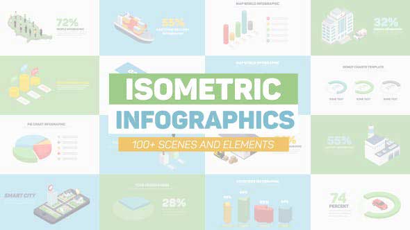 Videohive Isometric Infographics 20869321