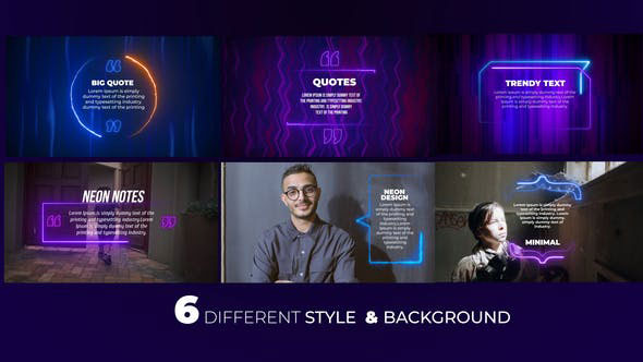 Videohive Neon Quotes 28882286