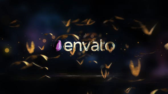 Videohive Reflecting Butterflies Logo Reveal 24885653