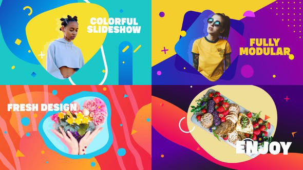 Videohive Smooth Colorful Slideshow After Effects 28740921