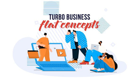 Videohive Turbo Business Flat Concept 28784897
