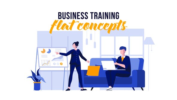 Videohive Business training - Flat Concept 29529009