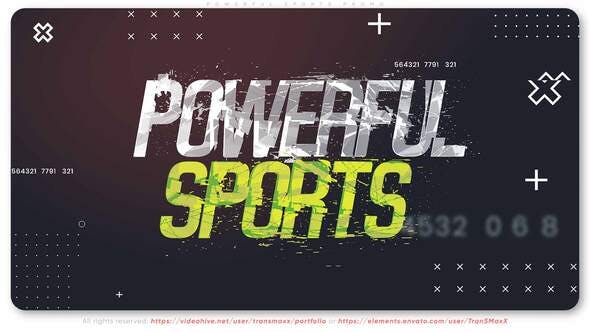 Videohive Powerful Sports Promo 29478925