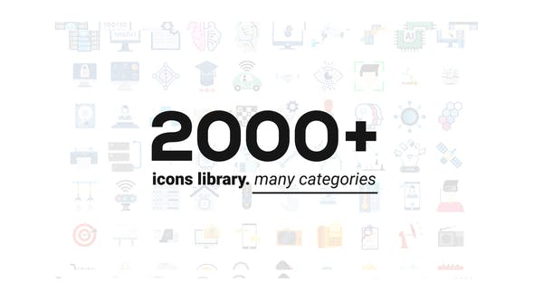 Videohive 2000+ Animated Icons Library 29590771