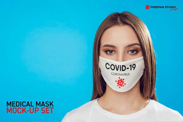 CreativeMarket - Medical Mask Mock-Up Set 4837164