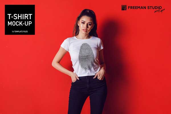 CreativeMarket - T-Shirt Mock-Up Set 4617722