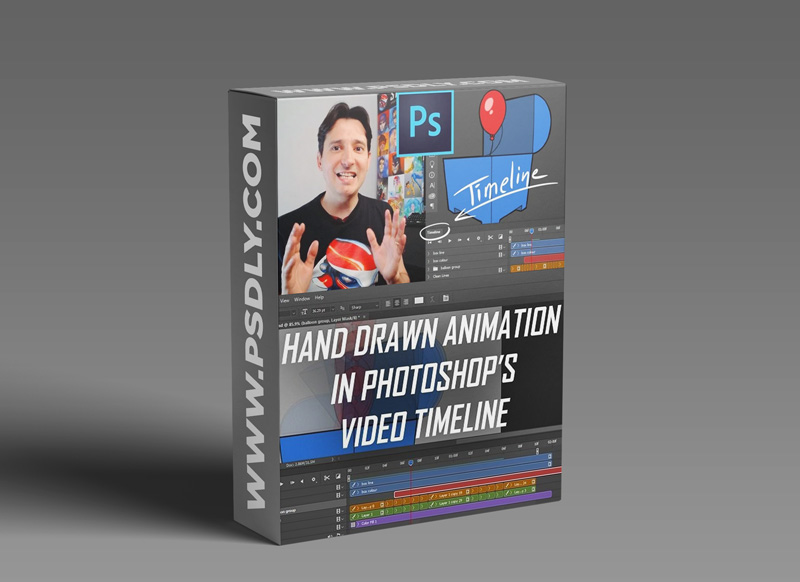 Hand Drawn Animation with Photoshops Video Timeline