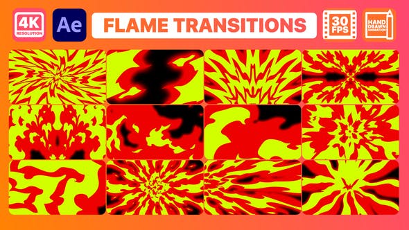 Videohive Flame Transitions | After Effects 29849605