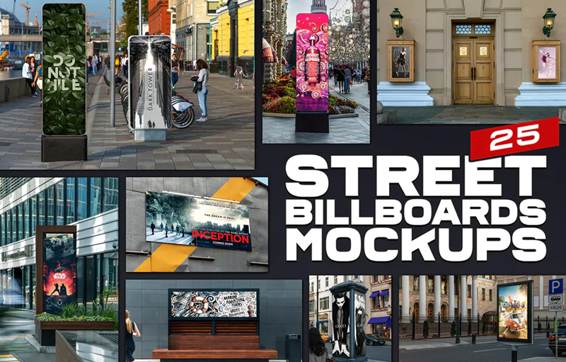 Street Billboards Mockups