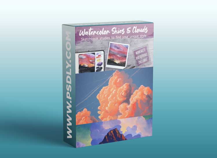 Watercolor Skies and Clouds - Sketchbook studies to find your unique style