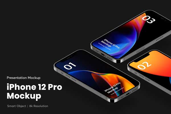 iPhone 12 Pro App Mockup