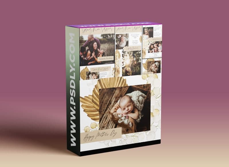 Twig & Olive Photography - Boho Rattan Marketing Set & Bonus