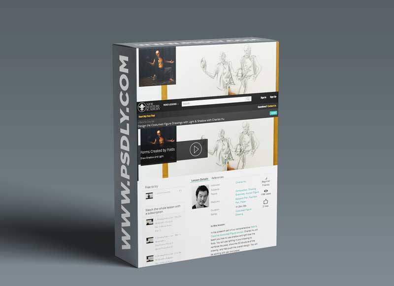 Design the Costumed Figure Drawings with Light & Shadow with Charles Hu