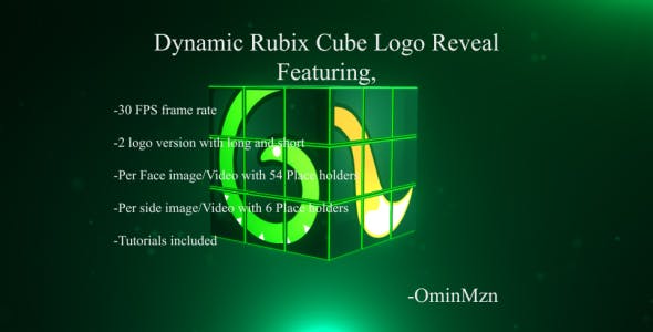 Videohive Dynamic Rubix Cube Logo Reveal 16957048