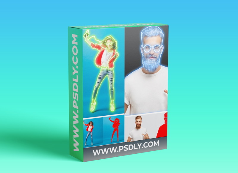 GraphicRiver Neon Maker Photoshop Action 29732242