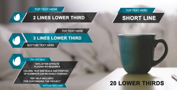 Videohive Lower Third From Triangles 11929467
