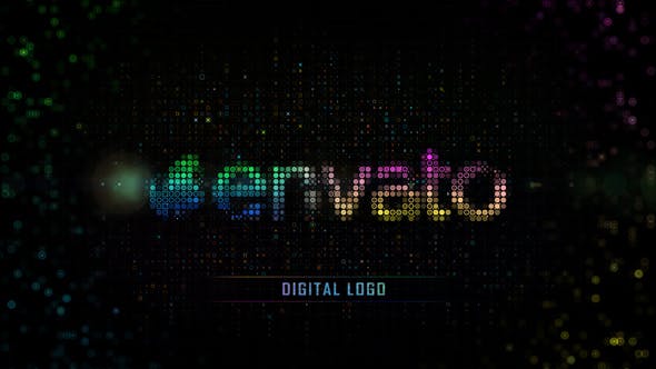 Videohive Color Digital Grid Logo 25297681