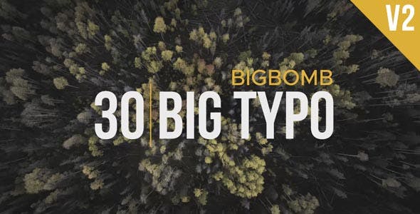 Videohive Big Typo II 20275881