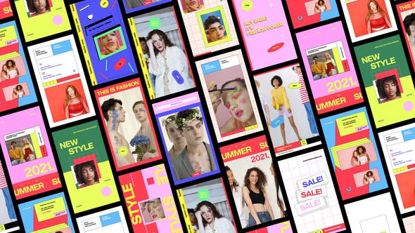 Videohive Colorful Stories Pack 29973953