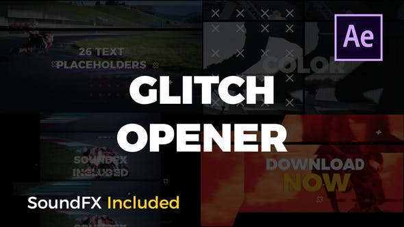 Videohive Glitch Opener | After Effects 22108959