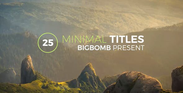 Videohive Minimal Titles 18705333