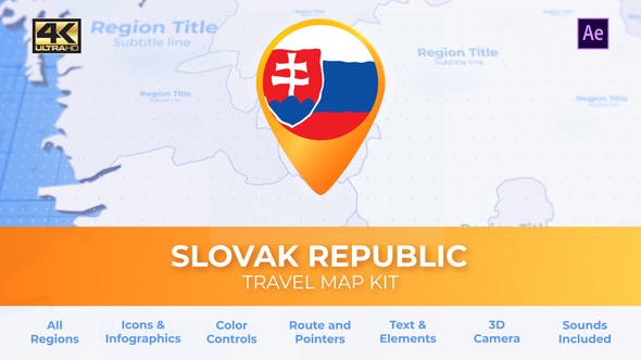 Videohive Slovakia Map - Slovak Republic Travel Map 29936154