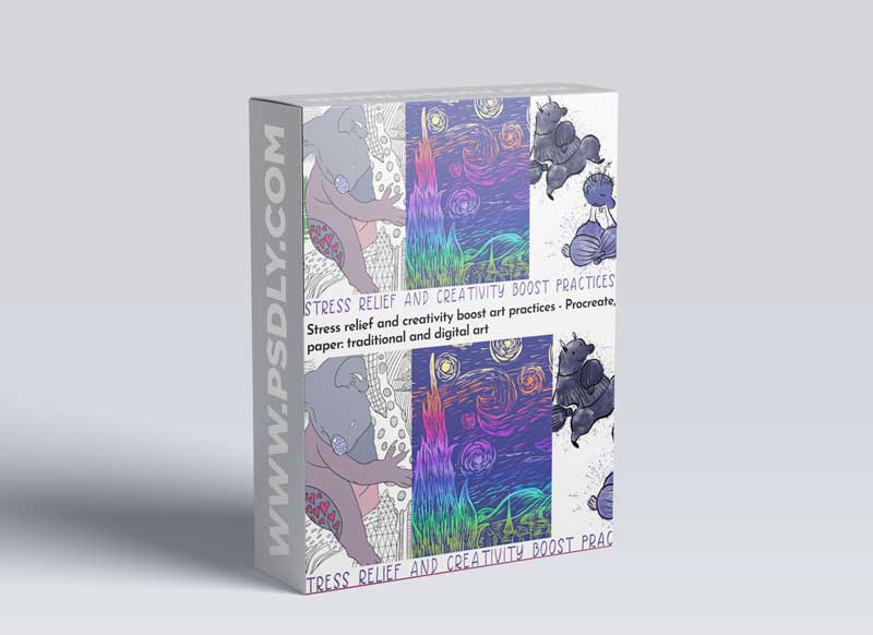 Stress relief and creativity boost art practices - Procreate, paper: traditional and digital art