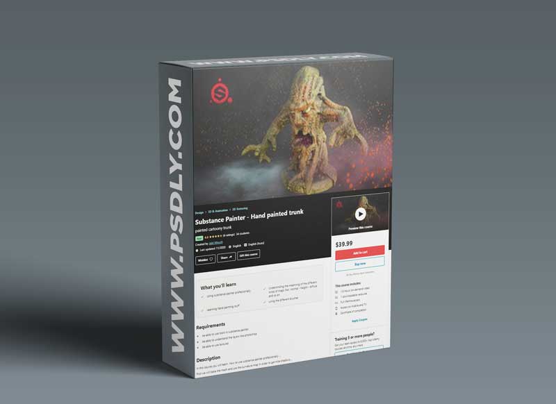 Substance Painter - Hand painted trunk