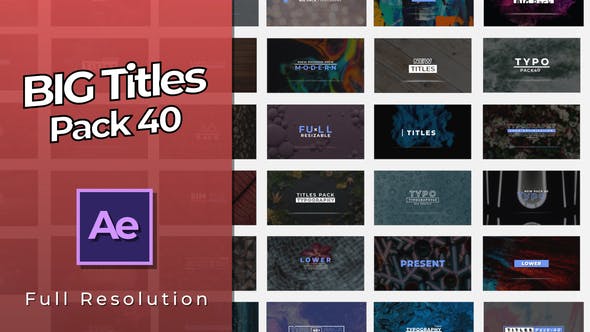 Videohive Titles Pack 40 29440562