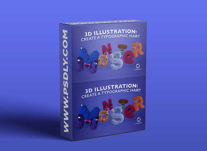 3D Illustration: Create a Typographic 3D hairy monster in Cinema 4D