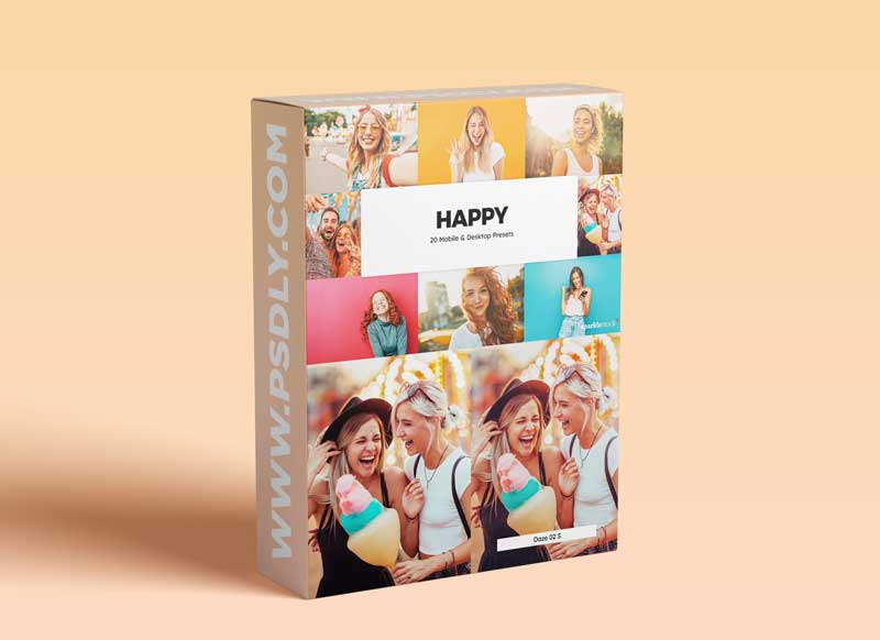 CreativeMarket 20 Happy Lightroom Presets & LUTs 5855812